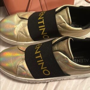 Valentino Kids Gold Sneakers